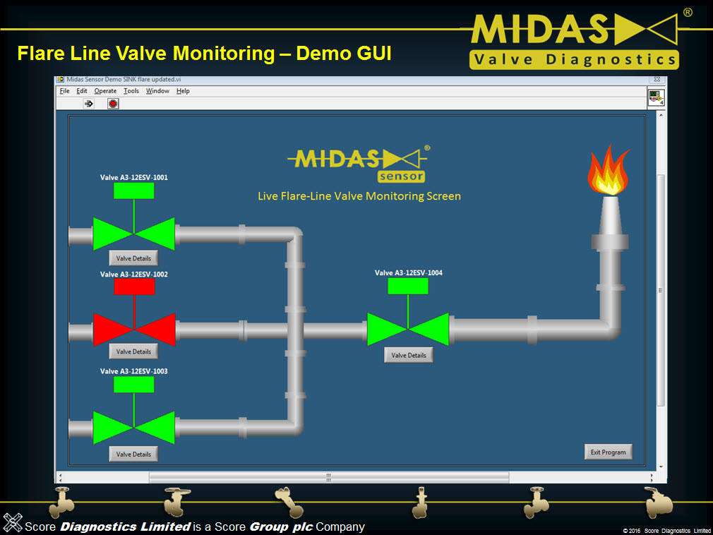 Example Of Software Accompanying Midas Sensor